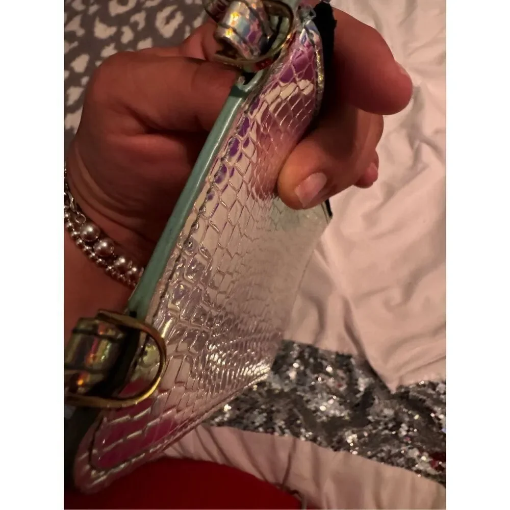 Bandolier Ariel pearl iridescent crossbody pouch/bag purse